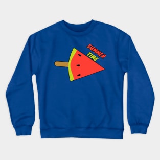 SummerTime WaterMelon Slice Crewneck Sweatshirt